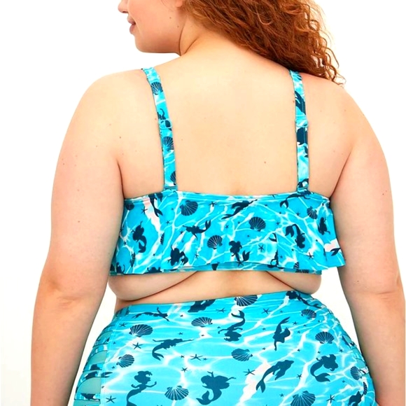 ❤️NWT VINTAGE TORRID SWIM TOP DISNEY PRINCESS ARIEL LITTLE MERMAID PLUS SIZE 2X - Picture 8 of 13